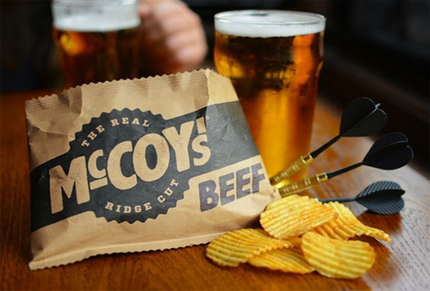 McCoy's Chips Bag Sideways - Chip Bags For Big Hands - Thrillist Nation