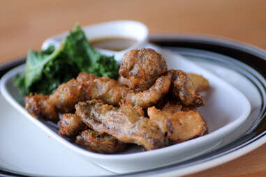 Crispy pigs ears at Buzz Bar in North Center