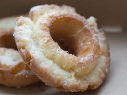 Buttermilk glazed doughnuts from the Doughnut Vault Van