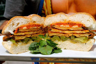 A big sandwich