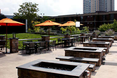 The deck at City Tap House