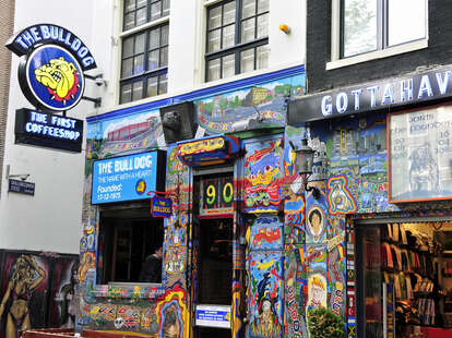 Exterior of the Bulldog Amsterdam