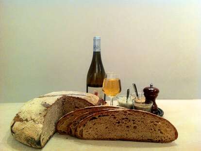 Bread and wine from Poilane Paris