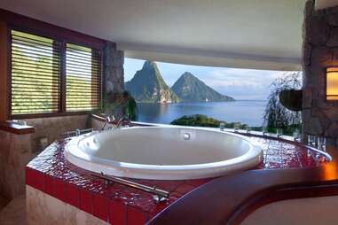 bathtub with a view